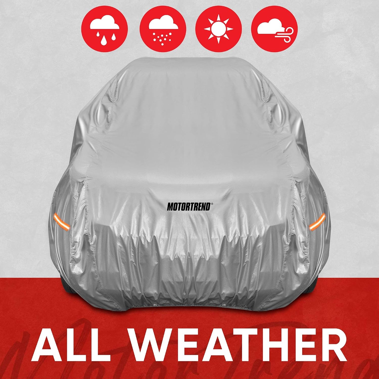 image:imageMotor Trend 6Series MultiLayered Heavy Duty Vehicle Car Cover for SUVs amp Vans Soft Inner Fleece Lining Waterproof Exterior Rain Snow Hail Sun UV Dust Full Protection for Automobiles Fit up to 200200L x 77W x 60H