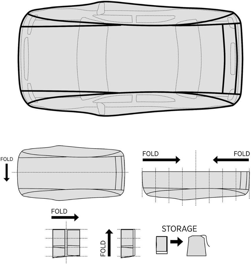 image:imageMotor Trend AUTO Armor All Weather Proof Universal Fit Car Cover UV Water Proof Gray Fits up to 210210 inches