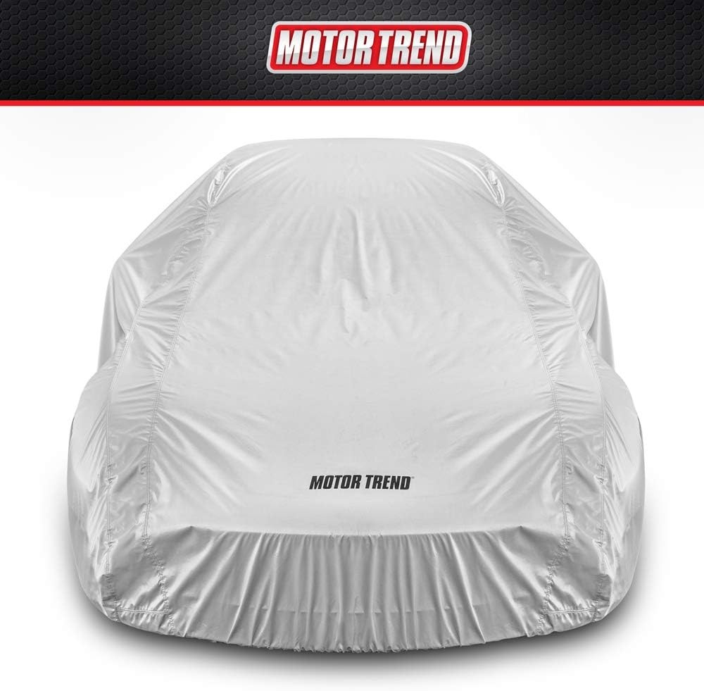 image:imageMotor Trend FlexCover Car Cover Waterproof AllWeather SUV Truck Car Covers for Snow Ice Rain Sun UV Dust Hail Protection IndoorOutdoor Full Exterior Cover Sedan Car Cover Fits Up to 170 LengthSilver