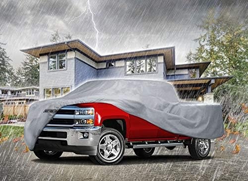 image:imageMotor Trend Large Truck Car Cover Waterproof All Weather Heavy Duty Car Cover Protection UV Rain Snow Universal Fit Car Cover For Automobiles Pickup Trucks Outdoor Indoor Cover For Trucks 208LMax Bed Length 84 208 L x 70 W x 65 H