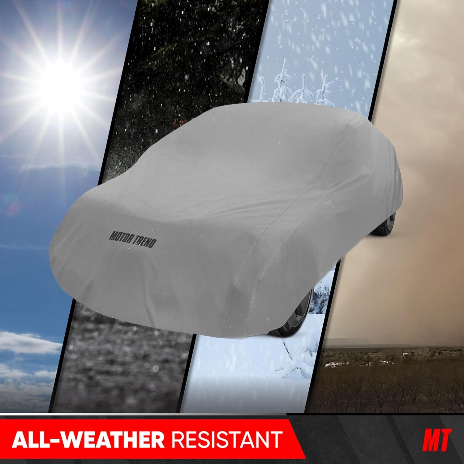 image:imageMotorTrend Custom Fit Car Cover for Ford Mustang 19652004 AllWeather Protection for Cars Trucks amp SUVs UV Resistant Waterproof ScratchResistant Vehicle Cover for Outdoor amp IndoorChevrolet Camaro 20102020