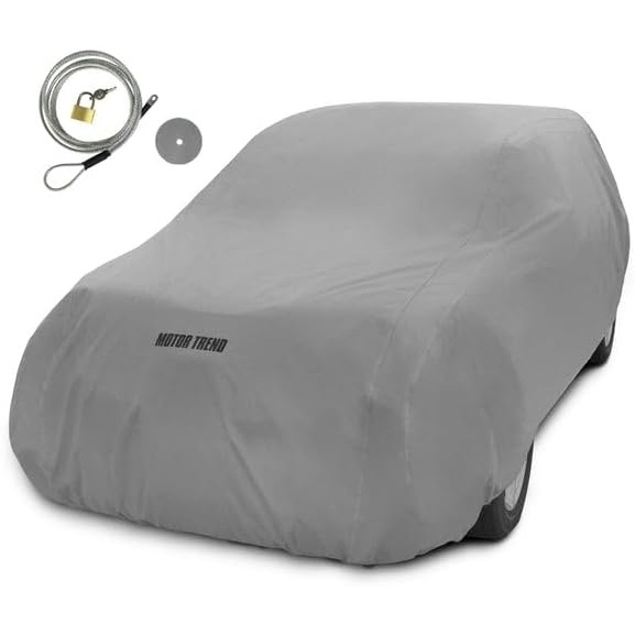 image:imageMotor Trend 4Layer 4Season Auto Waterproof Outdoor UV Protection for Heavy Duty Use Full Car Cover for Vans Suvs Crossovers up to 210225 L x 80 W x 63H