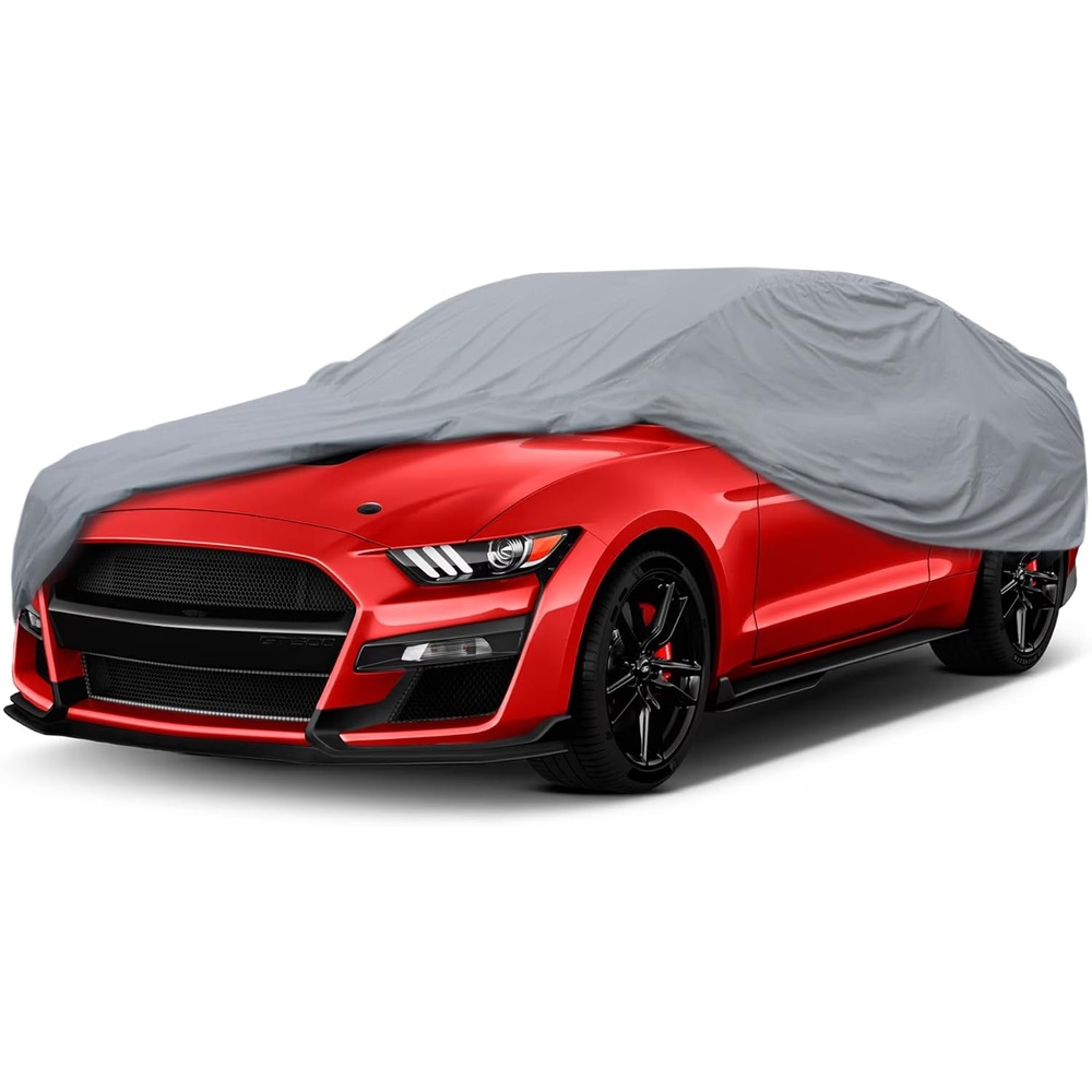 image:imageMotor Trend 4Series Lightweight Car Cover Fits 20092023 Dodge Challenger Sedan SXT RT SRT Hellcat Breathable AntiMoisture WaterResistant ScratchResistant AllWeather Outdoor amp Indoor UseFord Mustang 20102025