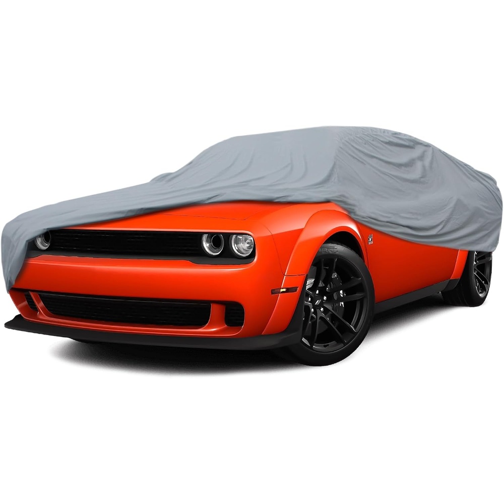 image:imageMotor Trend 4Series Lightweight Car Cover Fits 20092023 Dodge Challenger Sedan SXT RT SRT Hellcat Breathable AntiMoisture WaterResistant ScratchResistant AllWeather Outdoor amp Indoor UseDodge Challenger 20092023