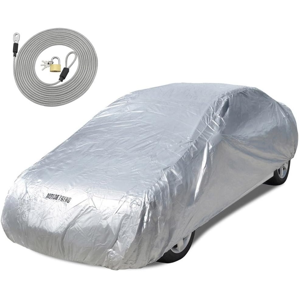 image:imageMotor Trend All Season WeatherWear 1Poly Layer Snow proof Water Resistant Car Cover Size L Fits up to 190 CC543LOCKLarge