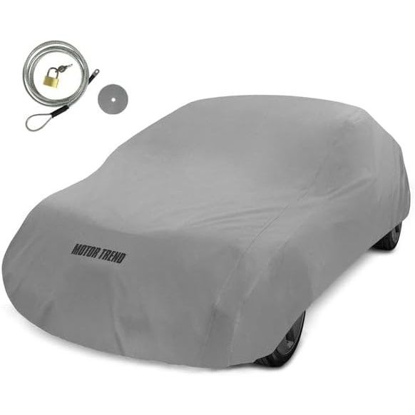 image:imageMotor Trend Breathable Lightweight Car Cover AntiMoisture BuildUp WaterResistant ScratchResistant TravelFriendly Universal Fit for Cars SUVs Trucks Vans AllWeather OutdoorIndoor M 170 LL