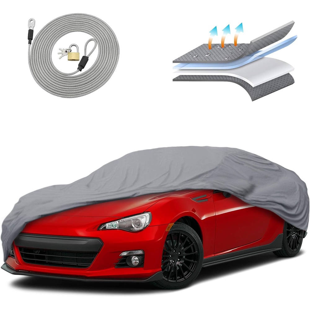 image:imageMotorTrend Custom Fit Car Cover for Ford Mustang 19652004 AllWeather Protection for Cars Trucks amp SUVs UV Resistant Waterproof ScratchResistant Vehicle Cover for Outdoor amp IndoorToyota 86 Subaru BRZ Scion FRS 20122025