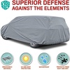 Motor Trend 4-Layer 4-Season Auto (Waterproof Outdoor UV Protection for Heavy Duty Use Full Car Cover for Vans, Suvs, Crossovers up to 210″)(185″ (L) x 72″ (W) x 56″(H))