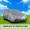 Motor Trend 6-Series Multi-Layered Waterproof SUV & Van Car Cover – Heavy Duty Vehicle Outdoor Indoor Inner Fleece-Lined Snow Rain Sun UV Dust Exterior Protection Full Coverage (XL – max Length 185″)(XL-max Length 210″)