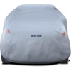 Motor Trend Black USA Flag Waterproof Car Cover – All Weather Outdoor Protection, UV Resistant, Windproof, Scratchproof – Semi-Universal Fit Sedan Full Car Cover for Sun Rain Snow (171”- 190” Length)(Silver 185″(L) x 72″(W) x 56″(H))