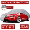 Motor Trend Breathable Lightweight Car Cover, Anti-Moisture Build-Up Water-Resistant Scratch-Resistant Travel-Friendly, Universal Fit for Cars SUVs Trucks Vans All-Weather Outdoor/Indoor, (M) 170″ L(M)