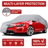 Motor Trend Breathable Lightweight Car Cover, Anti-Moisture Build-Up Water-Resistant Scratch-Resistant Travel-Friendly, Universal Fit for Cars SUVs Trucks Vans All-Weather Outdoor/Indoor, (M) 170″ L(S)