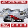 Motor Trend Large Truck Car Cover Waterproof All Weather, Heavy Duty Car Cover Protection UV Rain Snow, Universal Fit Car Cover For Automobiles Pickup Trucks, Outdoor Indoor Cover For Trucks – 208″(L)(Max Bed Length: 96″ | 264″ (L) x 80″ (W) x 69″ (H))