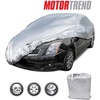 Motor Trend Universal Fit Car Cover for Cars SUVs Trucks Vans, Water-Resistant All-Weather Scratch Resistant Reflective Full Coverage Protect Against Rain Snow Hail Sun UV Protection Dust – X-Large(Small)