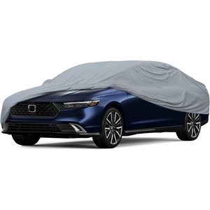 Motor Trend 4-Series Lightweight Car Cover, Fits 1978-2025 Mitsubishi Mirage ES LE BE SE, Breathable Anti-Moisture Water-Resistant Scratch-Resistant, All-Weather Outdoor & Indoor Use(Honda Accord (1998-2025))