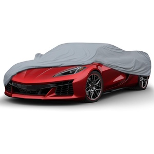 Motor Trend 4-Series Lightweight Car Cover, Fits 2009-2023 Dodge Challenger Sedan SXT RT SRT Hellcat, Breathable Anti-Moisture Water-Resistant Scratch-Resistant, All-Weather Outdoor & Indoor Use(Chevrolet Chevy Corvette (2015-2025))