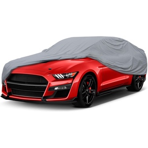Motor Trend 4-Series Lightweight Car Cover, Fits 2009-2023 Dodge Challenger Sedan SXT RT SRT Hellcat, Breathable Anti-Moisture Water-Resistant Scratch-Resistant, All-Weather Outdoor & Indoor Use(Ford Mustang (2010-2025))