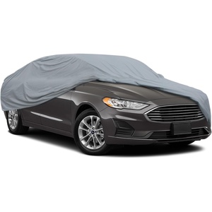 MotorTrend Custom Fit Car Cover for Ford Mustang 1965-2004, All-Weather Protection for Cars Trucks & SUVs, UV Resistant Waterproof Scratch-Resistant, Vehicle Cover for Outdoor & Indoor(Ford Fusion (2006-2018))